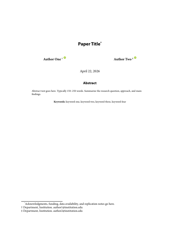 Working paper template thumbnail